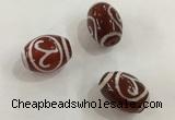 DZI315 10*14mm drum tibetan agate dzi beads wholesale