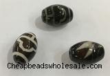 DZI359 10*14mm drum tibetan agate dzi beads wholesale