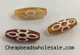 DZI421 10*28mm drum tibetan agate dzi beads wholesale