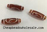 DZI431 10*30mm drum tibetan agate dzi beads wholesale