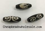 DZI493 10*30mm drum tibetan agate dzi beads wholesale