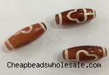 DZI519 10*28mm drum tibetan agate dzi beads wholesale