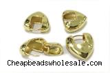 EARR24 16mm copper earrings gold plated