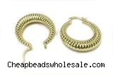 EARR28 8*23mm copper earrings gold plated