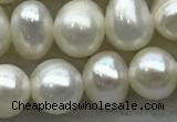FWP44 14.5 inches 5mm - 5.5mm potato white freshwater pearl strands