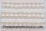 FWP461 half-drilled 8.5-9mm bread freshwater pearl beads
