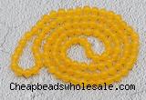 GMN06 Hand-knotted 8mm candy jade 108 beads mala necklaces