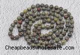 GMN456 Hand-knotted 8mm, 10mm dragon blood jasper 108 beads mala necklaces