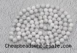 GMN475 Hand-knotted 8mm, 10mm white howlite 108 beads mala necklaces
