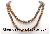 GMN8050 18 - 36 inches 8mm, 10mm grade AA yellow tiger eye 54, 108 beads mala necklaces