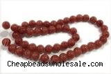 JADE115 15 inches 6mm round honey jade gemstone beads