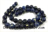 JADE622 15 inches 10mm round golden jade gemstone beads