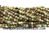 LEMO01 15 inches 6mm round lemon jasper gemstone beads