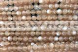 MOON15 15 inches 5mm round moonstone gemstone beads