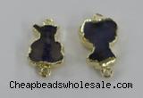 NGC304 15*20mm - 18*25mm agate gemstone connectors wholesale