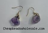 NGE09 13*18mm - 15*20mm nuggets amethyst earrings wholesale