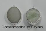 NGP1045 20*30mm - 25*35mm freeform druzy agate beads pendant