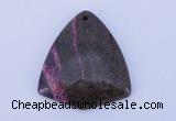 NGP151 2pcs 38*42mm fashion long spar stone pendants