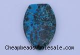 NGP162 2pcs 30*45mm fashion dyed chrysocolla gemstone pendants