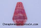 NGP166 2pcs 35*60mm dyed rhodochrosite gemstone pendants