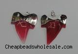 NGP1890 35*45mm - 38*55mm teeth-shaped agate gemstone pendants