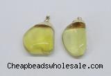 NGP2795 15*30mm - 25*35mm freeform crystal glass pendants wholesale