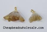 NGP2900 20*25mm - 25*40mm freeform citrine gemstone pendants