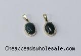 NGP3000 10*14mm oval agate gemstone pendants wholesale