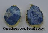 NGP3760 30*40mm - 40*50mm freeform druzy agate pendants