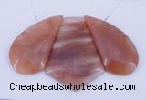 NGP39 Fashion red quartz gemstone pendants set jewelry wholesale