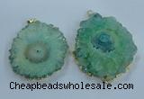 NGP3904 55*65mm - 65*80mm freeform druzy agate pendants