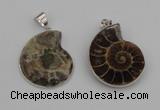 NGP4068 25*30mm – 30*35mm carved ammonite pendants wholesale