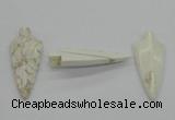 NGP4533 21*52mm - 22*55mm arrowhead turquoise pendants wholesale