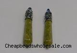NGP5407 10*65mm sticks unakite gemstone pendants wholesale