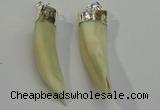 NGP6085 12*60mm – 18*65mm horn wolf tooth pendants wholesale