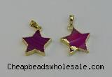 NGP6269 20mm star agate gemstone pendants wholesale