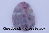 NGP630 5pcs 33*45mm freeform lilac jasper gemstone pendants