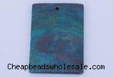 NGP634 5pcs 35*45mm rectangle semi precious gemstone pendants