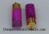 NGP8766 18*40mm tube agate gemstone pendants wholesale