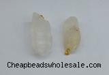 NGP8878 16*38mm - 25*60mm sticks white crystal pendants wholesale