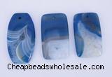 NGP933 5PCS 30*50-55mm mixed shape agate druzy geode gemstone pendants
