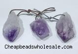 NGP9752 20*30mm-25*55mm freeform amethyst pendants wholesale