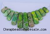 NGP98 Dyed imperial jasper gemstone pendants set jewelry wholesale