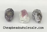 NGP9822 22*35mm - 25*40mm faceted nuggets tourmaline gemstone pendants