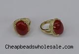 NGR244 13*18mm oval agate gemstone rings wholesale