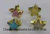 NGR287 25*25mm - 30*30mm star druzy agate gemstone rings