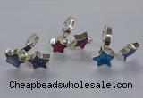 NGR359 12*12mm - 14*14mm star druzy agate rings wholesale