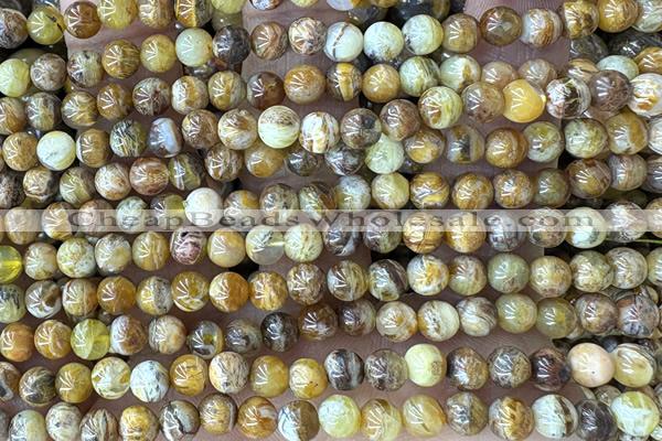 OPAL15 15 inches 4mm round Australia cat eye opal beads wholesale