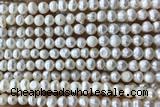 PEAR18 14 inches 5mm – 6mm white freshwater pearl beads