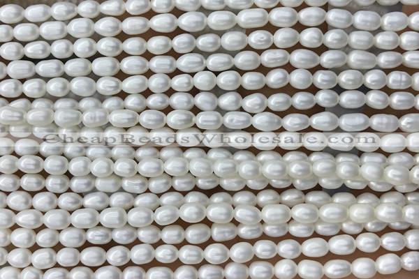 PEAR21 14 inches 3.5mm – 4mm white freshwater pearl beads